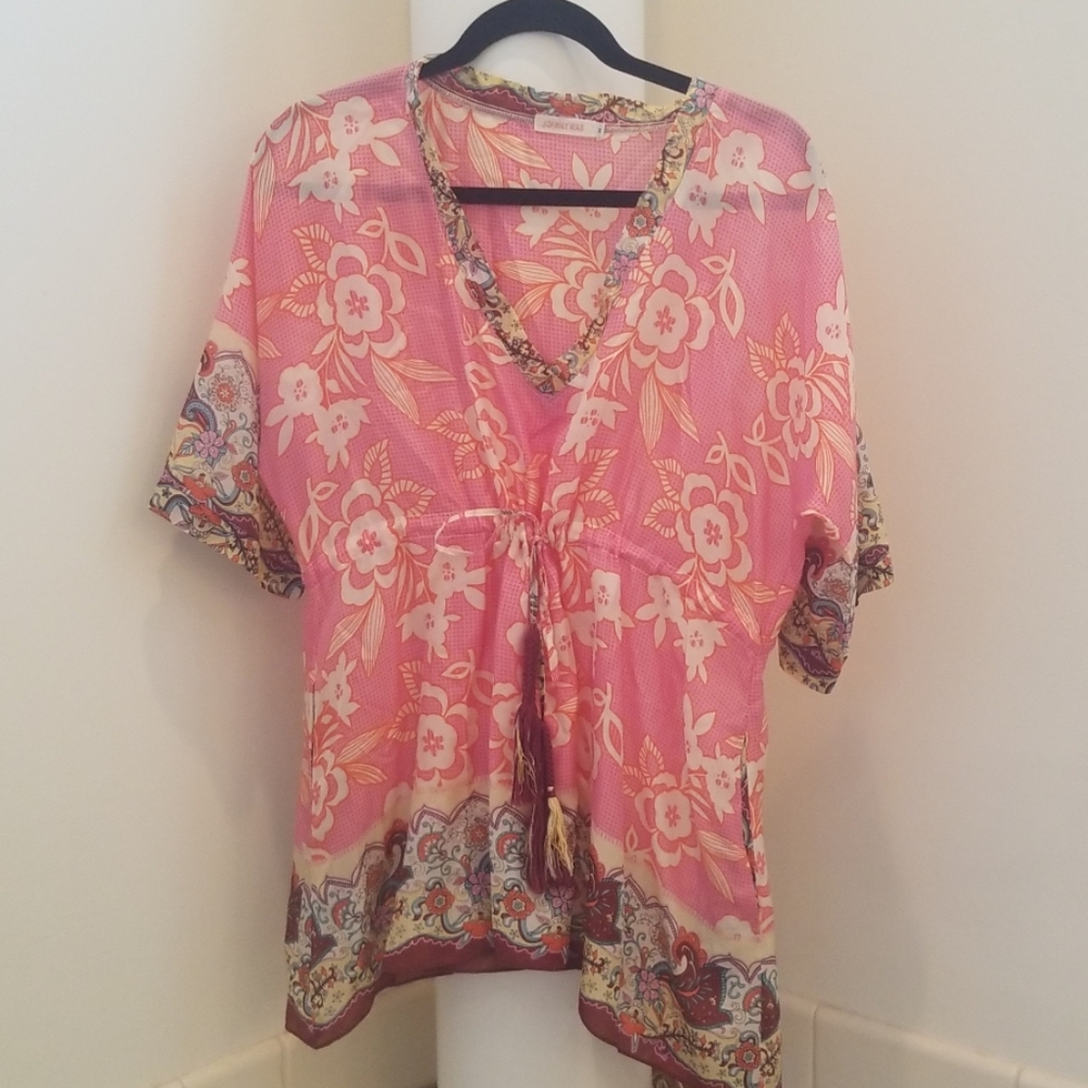 Johnny Was silk blouse/tunic M